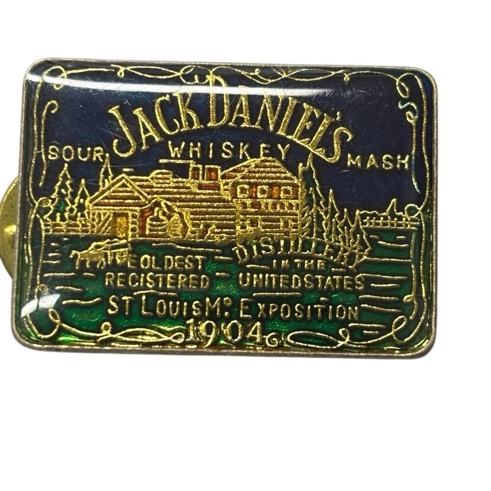 Vintage Jack Daniels 1904 St. Louis Exposition Enamel Lapel Pin
